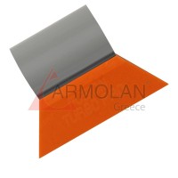 Σπάτουλα Fusion Orange Turbo Pro 3 1/2″ με γκρι λαβή