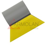 Σπάτουλα Fusion Yellow Turbo Pro 3 1/2″ με γκρι λαβή